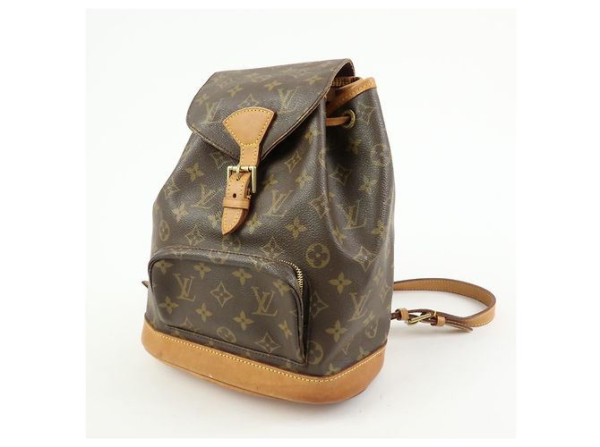 Louis Vuitton Montsouris Monogram Canvas Castaño - vista 3
