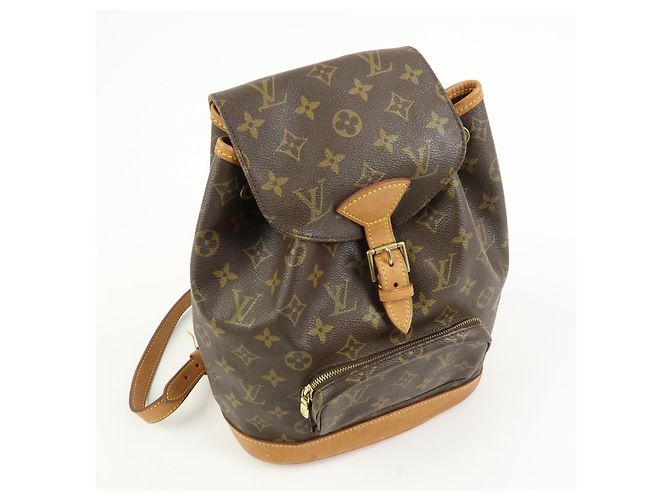 Louis Vuitton Montsouris Monogram Canvas Castaño - vista 4