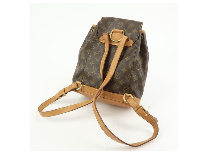 Louis Vuitton Montsouris Monogram Canvas Castaño - vista 6