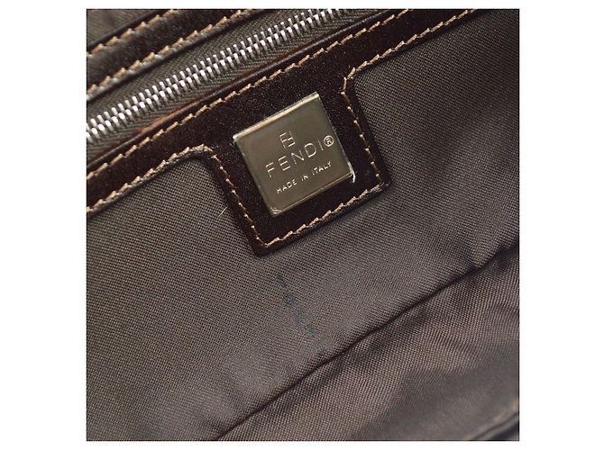 Borsa Baguette Convertible Fendi Denim Medium Blu - vista 4