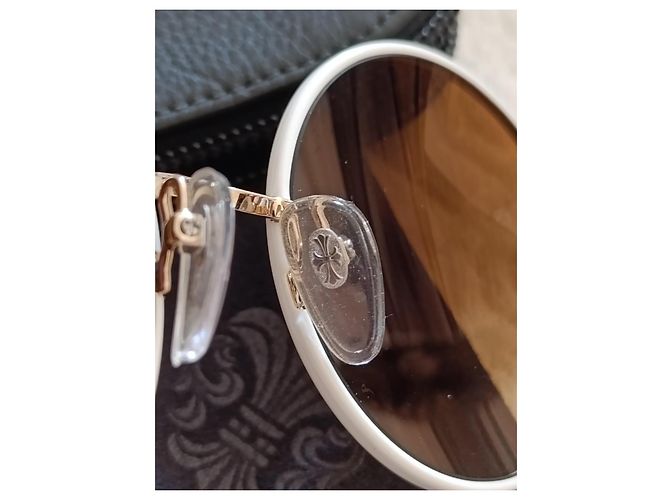 Occhiali da sole Chrome Hearts Bianco D'oro - vista 11