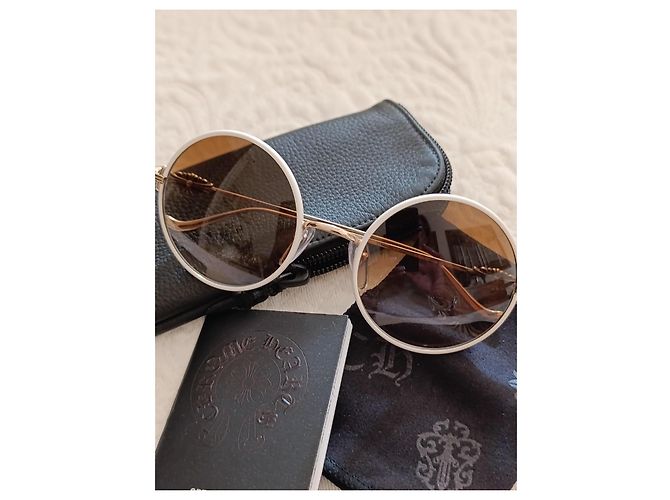 Occhiali da sole Chrome Hearts Bianco D'oro - vista 5