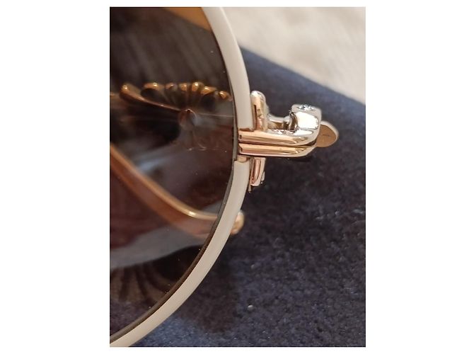Occhiali da sole Chrome Hearts Bianco D'oro - vista 6