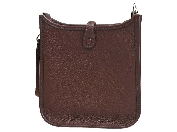 Hermès Borsa Hermes Evelyne Gen II Clemence TPM Marrone - vista 2