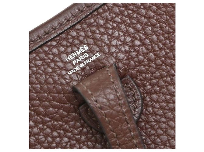 Hermès Borsa Hermes Evelyne Gen II Clemence TPM Marrone - vista 4