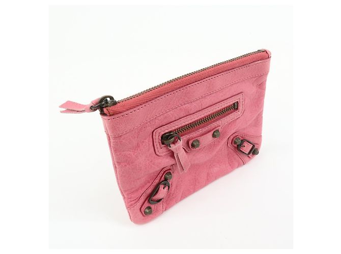 Balenciaga Classic Studs Reporter Leather XS Rosa - vista 4