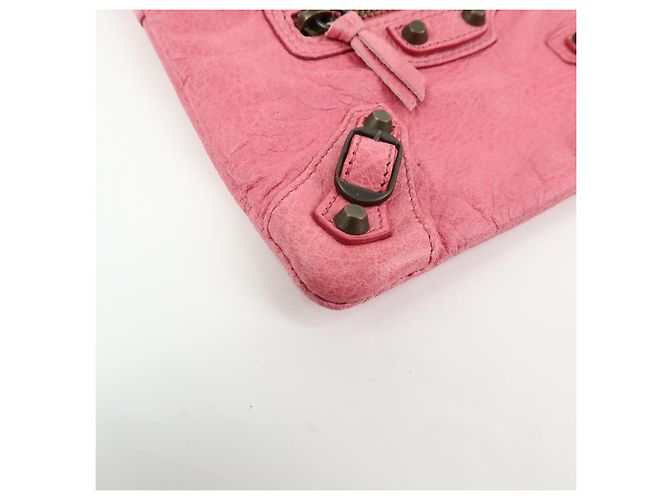 Balenciaga Classic Studs Reporter Leather XS Rosa - vista 6
