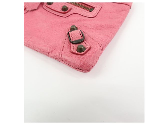 Balenciaga Classic Studs Reporter Leather XS Rosa - vista 7