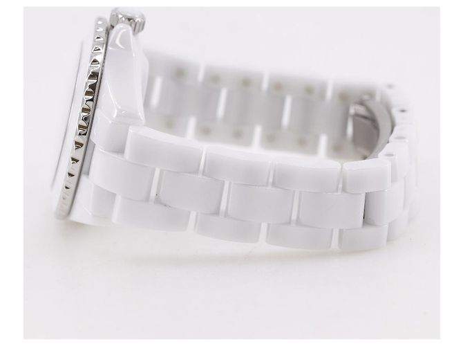Chanel J12 Quartz Keramik und Edelstahl mit Diamant-Indizes 33 - Ansicht 5