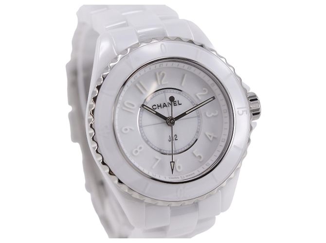 Chanel J12 Quartz Keramik und Edelstahl mit Diamant-Indizes 33 - Ansicht 7