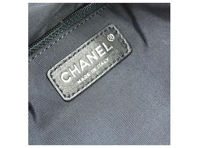 Chanel Stretch Spirit Cabas Quilted Denim Large Azul - vista 4