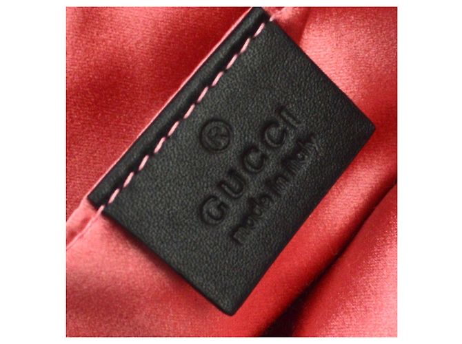 Cintura Gucci GG Marmont in velluto matelassé decorata Nero - vista 4