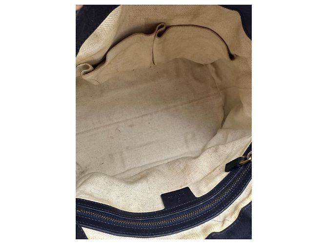 Bamboo Borsa Boston Gucci in tela monogram con strisce Nero Rosso Beige - vista 15