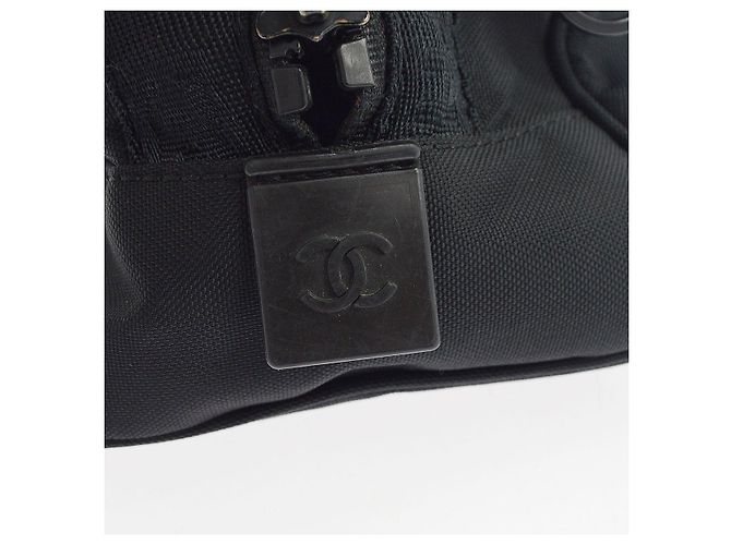 Chanel Sport Double Zip Nylon Large Negro - vista 5