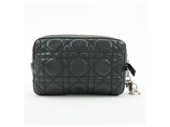 Christian Dior Lady Dior Cannage Quilt Leather Mini Nero - vista 2