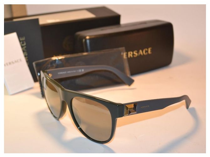 Medusa Versace 4346 Sonnenbrille Grün Golden - Ansicht 2
