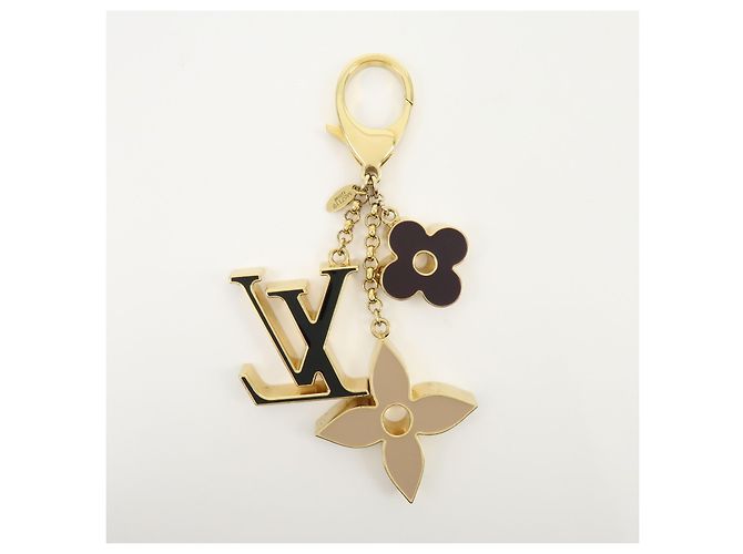 Charm per borsa Louis Vuitton Fleur de Monogram Metal D'oro - vista 2