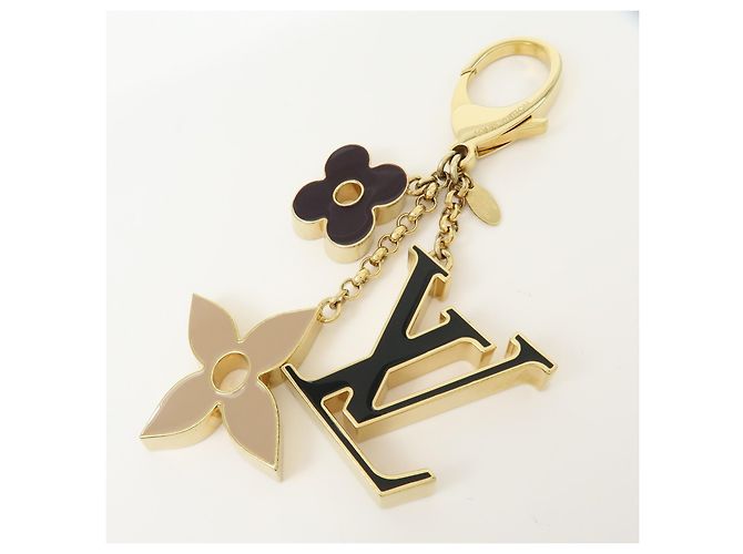 Charm per borsa Louis Vuitton Fleur de Monogram Metal D'oro - vista 3