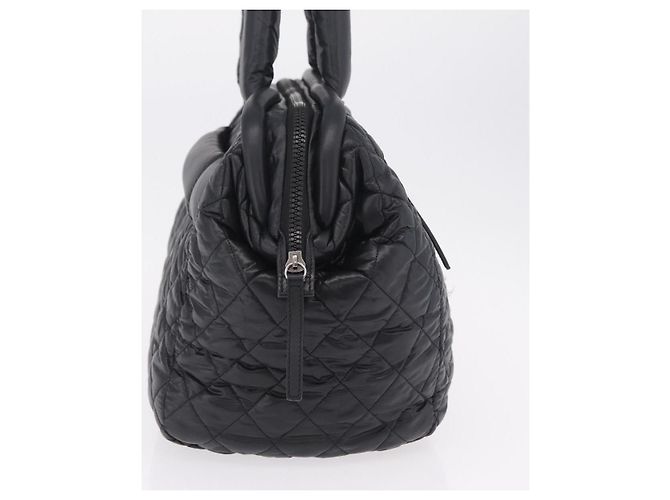 Chanel Coco Cocoon Bowling Quilted Nylon Medium Schwarz - Ansicht 4