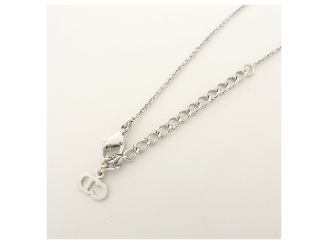 Pendente Logo Christian Dior in metallo con cristallo Argento - vista 5