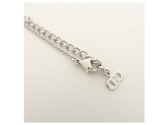 Pendente Logo Christian Dior in metallo con cristallo Argento - vista 6