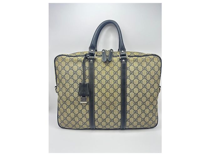 Padlock Pasta Gucci Monogram Preto Monograma - vista 2