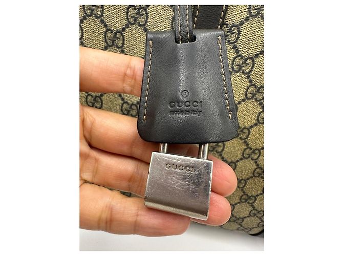 Padlock Pasta Gucci Monogram Preto Monograma - vista 3