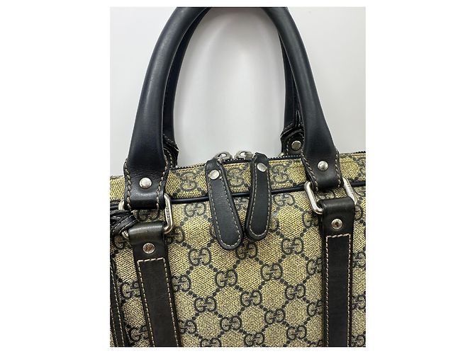 Padlock Pasta Gucci Monogram Preto Monograma - vista 4