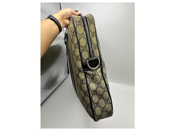 Padlock Pasta Gucci Monogram Preto Monograma - vista 7