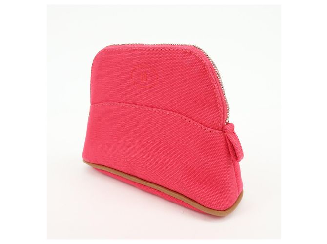 Hermès Hermes Bolide Travel Canvas Mini Rosa - vista 3