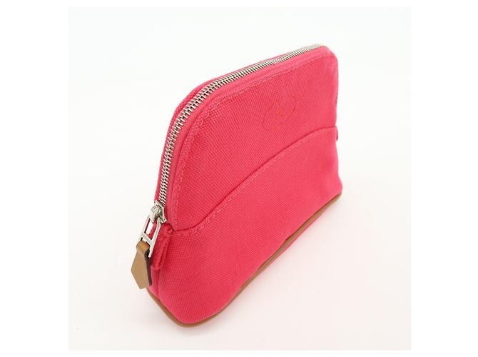 Hermès Hermes Bolide Travel Canvas Mini Rosa - vista 4