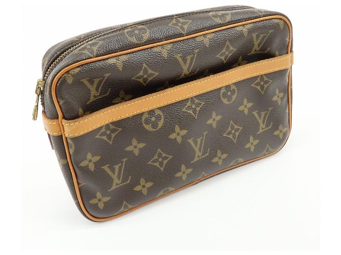 Louis Vuitton Compiegne Cosmetic Monogram Canvas 28 Castaño - vista 4
