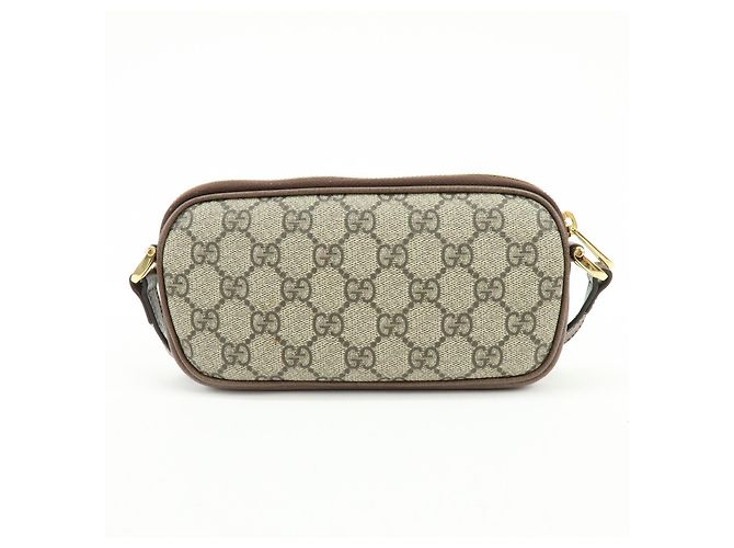 Gucci Ophidia GG Coated Canvas Mini Marrone - vista 2