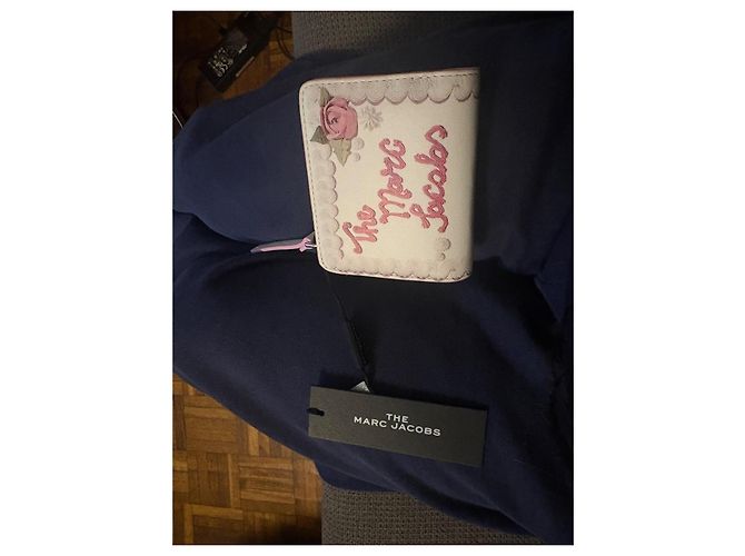 Portefeuille Marc Jacobs Rose et Blanc - vue 2