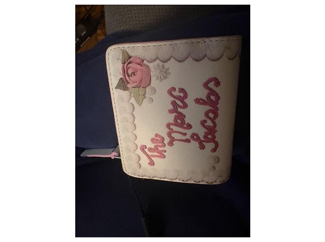 Portefeuille Marc Jacobs Rose et Blanc - vue 4
