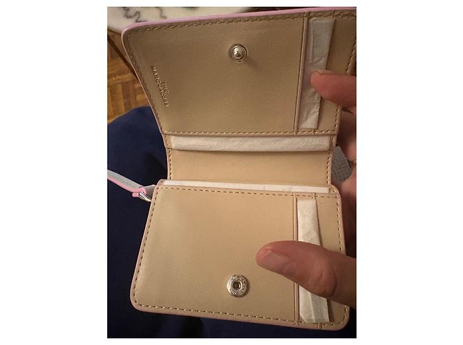 Portefeuille Marc Jacobs Rose et Blanc - vue 6
