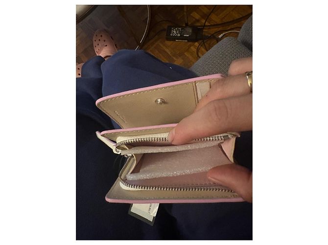 Portefeuille Marc Jacobs Rose et Blanc - vue 7