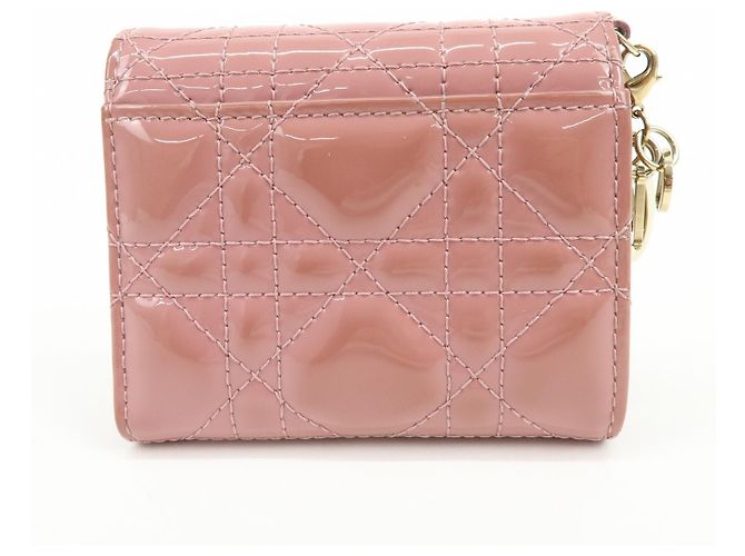 Christian Dior Lady Dior Cannage Quilt Leather Mini Rose - vue 2