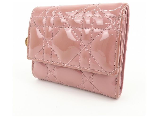 Christian Dior Lady Dior Cannage Quilt Leather Mini Rose - vue 3