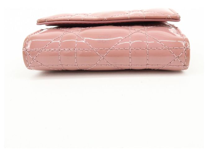 Christian Dior Lady Dior Cannage Quilt Leather Mini Rose - vue 5
