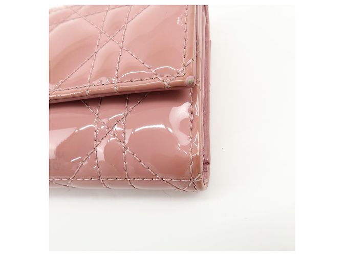 Christian Dior Lady Dior Cannage Quilt Leather Mini Rose - vue 6