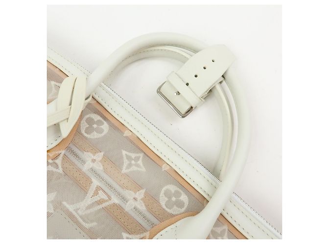 Louis Vuitton Transparence Lockit Mesh and Leather East West Weiß - Ansicht 6