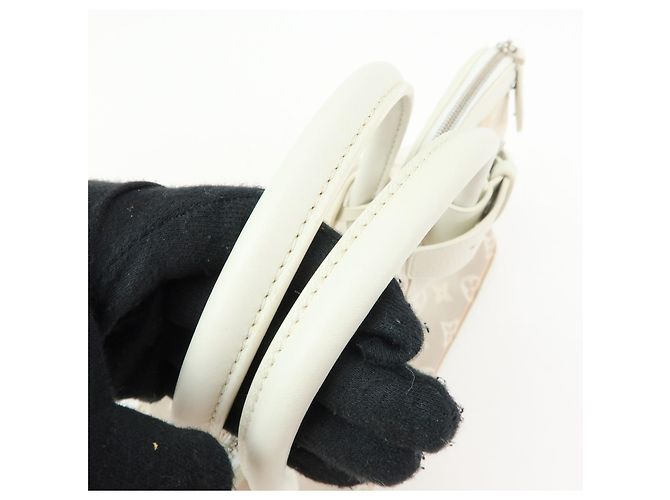 Louis Vuitton Transparence Lockit Mesh and Leather East West Weiß - Ansicht 7