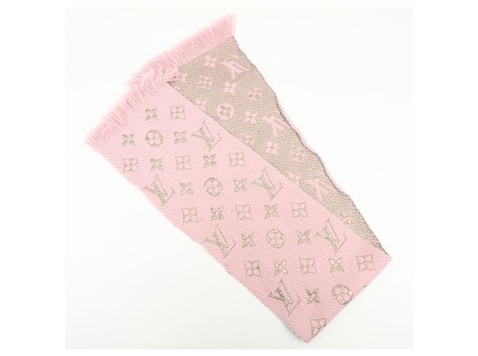 Cachecol Louis Vuitton Etoile Monogram Large Rosa - vista 2