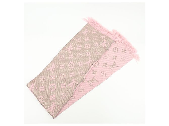 Cachecol Louis Vuitton Etoile Monogram Large Rosa - vista 5