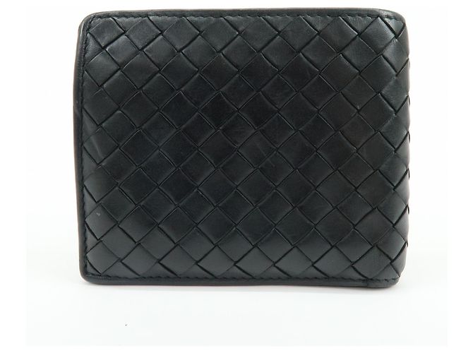 Bottega Veneta Bifold Intrecciato Nappa Compact Nero - vista 2