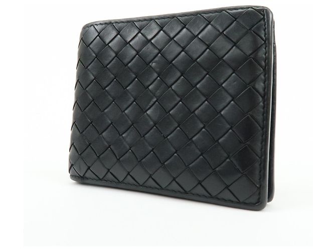 Bottega Veneta Bifold Intrecciato Nappa Compact Nero - vista 3