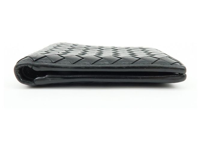 Bottega Veneta Bifold Intrecciato Nappa Compact Nero - vista 5