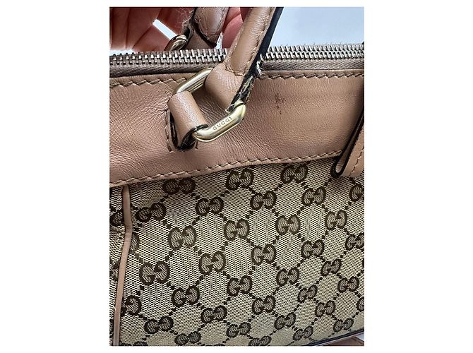 Borsa Tote Gucci Princy in tela monogram e pelle Marrone Beige - vista 13