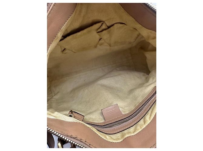 Borsa Tote Gucci Princy in tela monogram e pelle Marrone Beige - vista 15